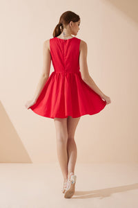 Diva Corset Mini Dress Red