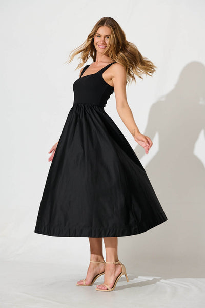 Mikaela Maxi Dress Black