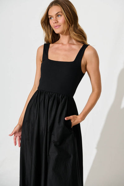 Mikaela Maxi Dress Black